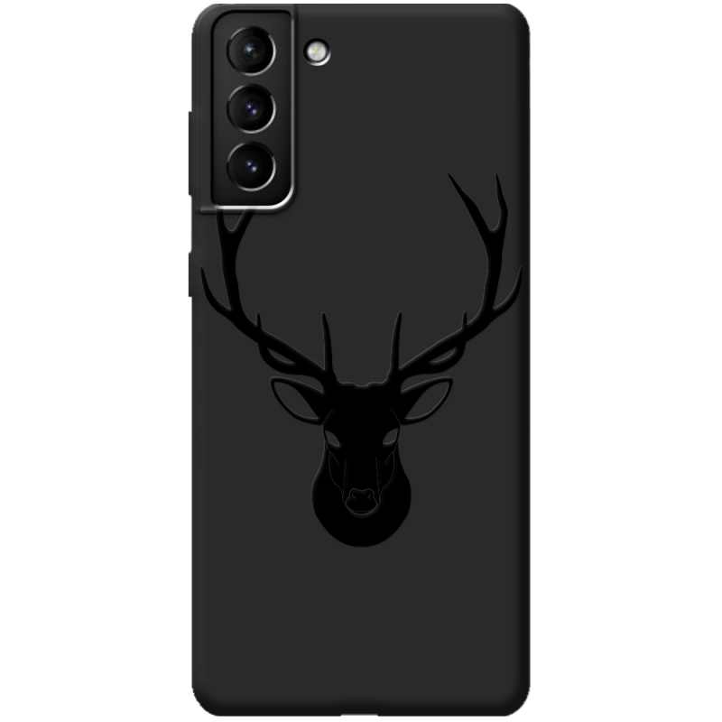 Черный чехол BoxFace Samsung Galaxy S21 Plus (G996) Deer