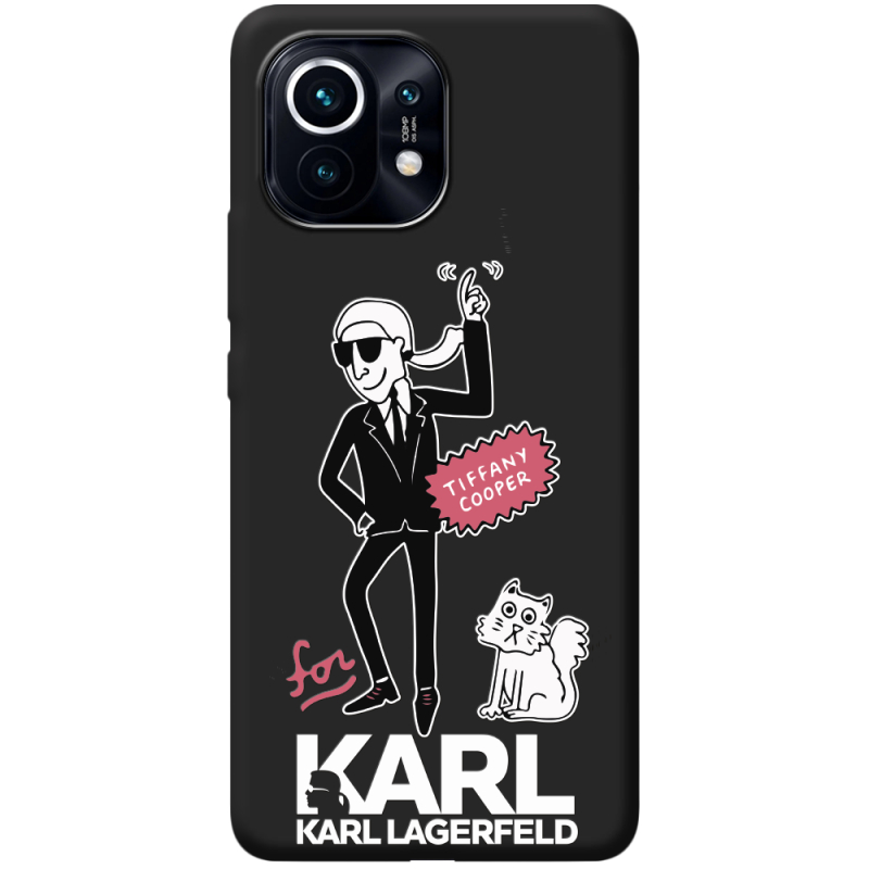 Черный чехол BoxFace Xiaomi Mi 11 For Karl