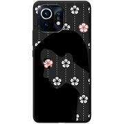 Черный чехол BoxFace Xiaomi Mi 11 Flower Hair