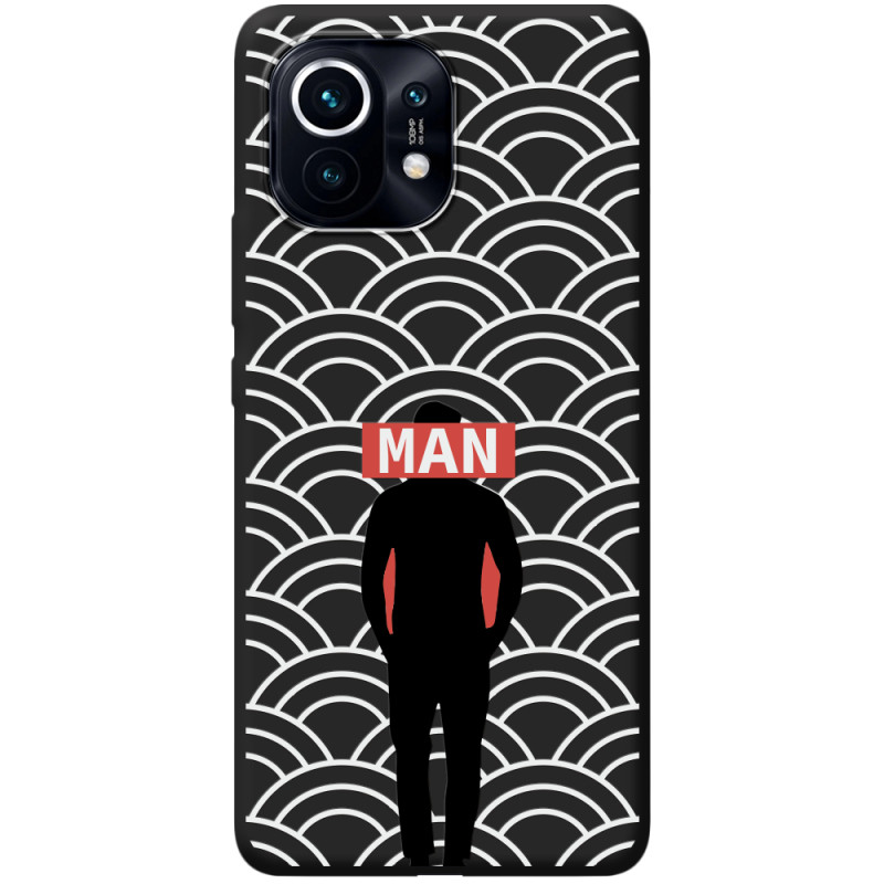 Черный чехол BoxFace Xiaomi Mi 11 Man Pattern