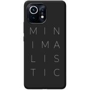 Черный чехол BoxFace Xiaomi Mi 11 Minimalistic