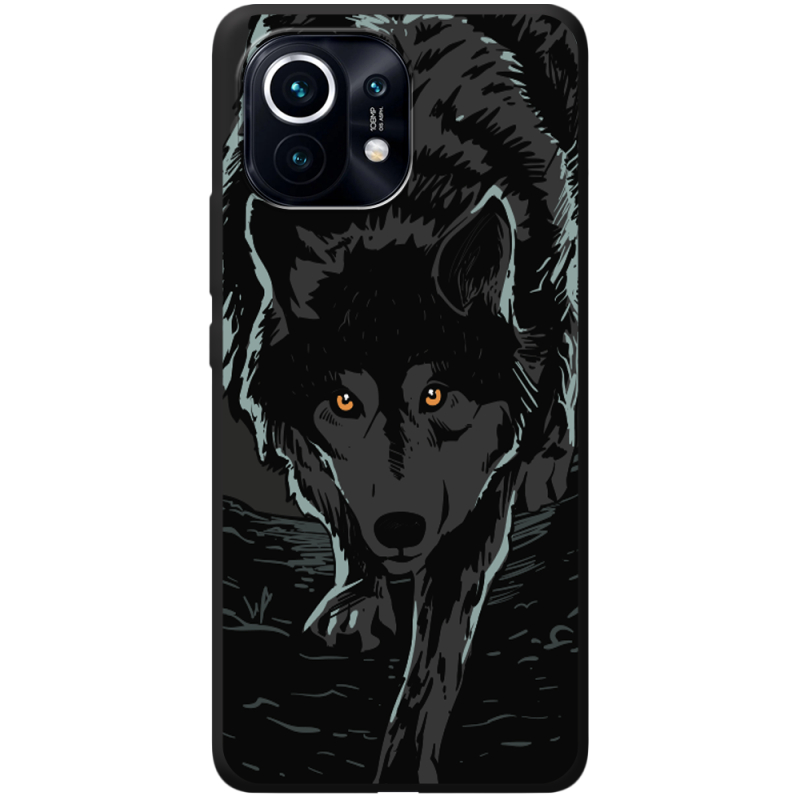 Черный чехол BoxFace Xiaomi Mi 11 Wolf