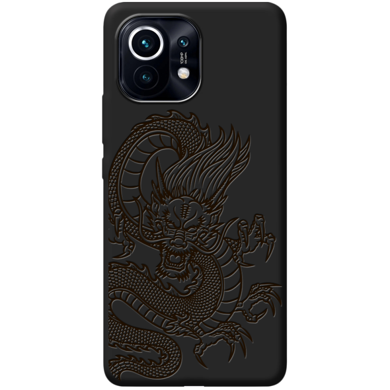 Черный чехол BoxFace Xiaomi Mi 11 Chinese Dragon