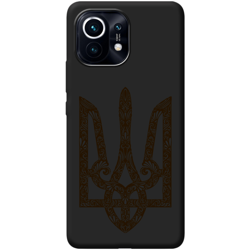 Черный чехол BoxFace Xiaomi Mi 11 Ukrainian Trident