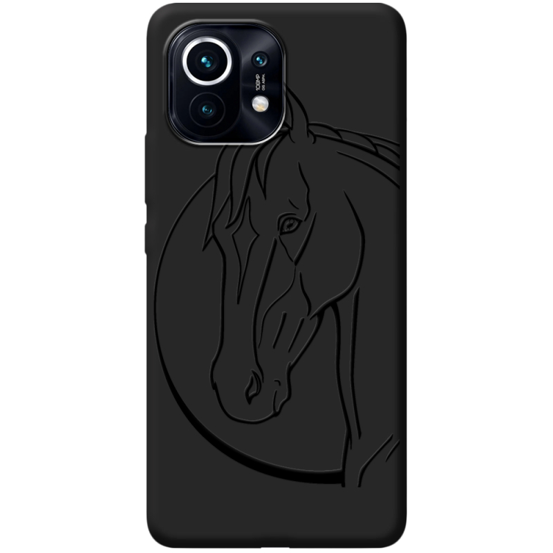 Черный чехол BoxFace Xiaomi Mi 11 Horse