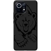 Черный чехол BoxFace Xiaomi Mi 11 Grizzly Bear