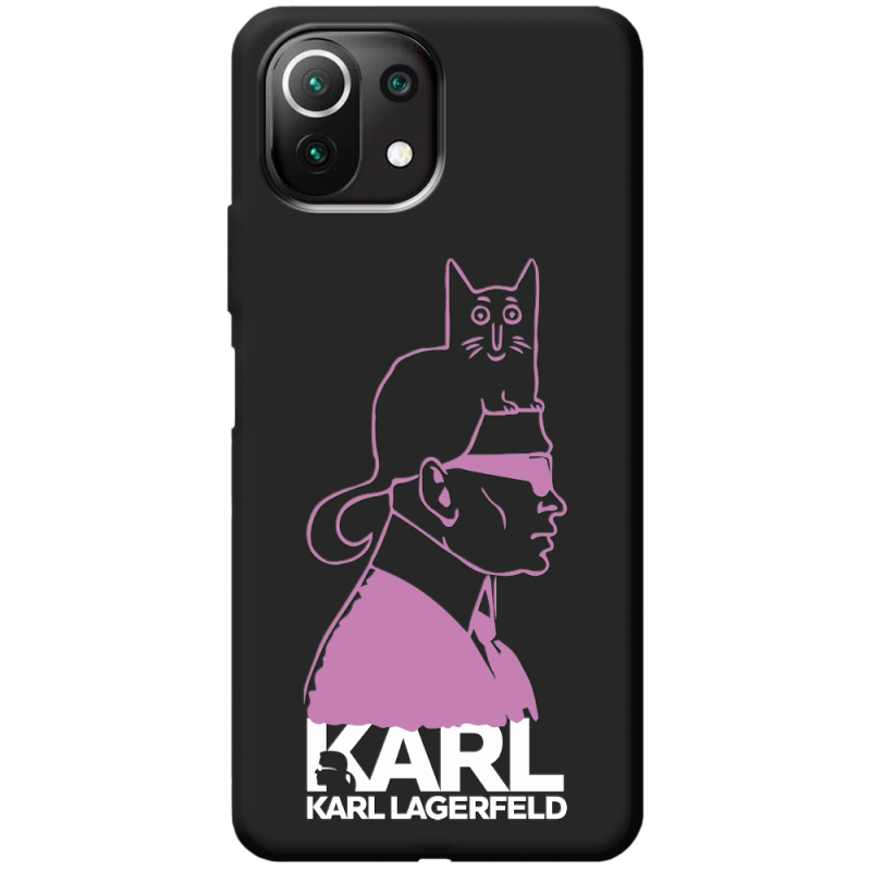 Черный чехол BoxFace Xiaomi Mi 11 Lite Pink Karl