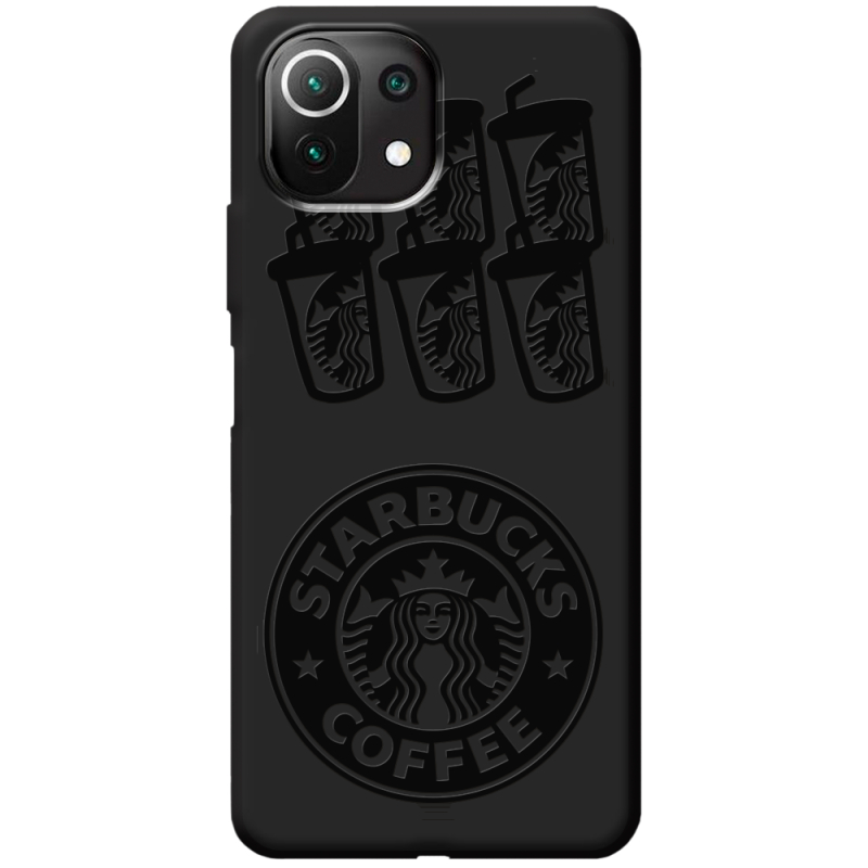 Черный чехол BoxFace Xiaomi Mi 11 Lite Black Coffee