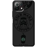 Черный чехол BoxFace Xiaomi Mi 11 Lite Dark Coffee