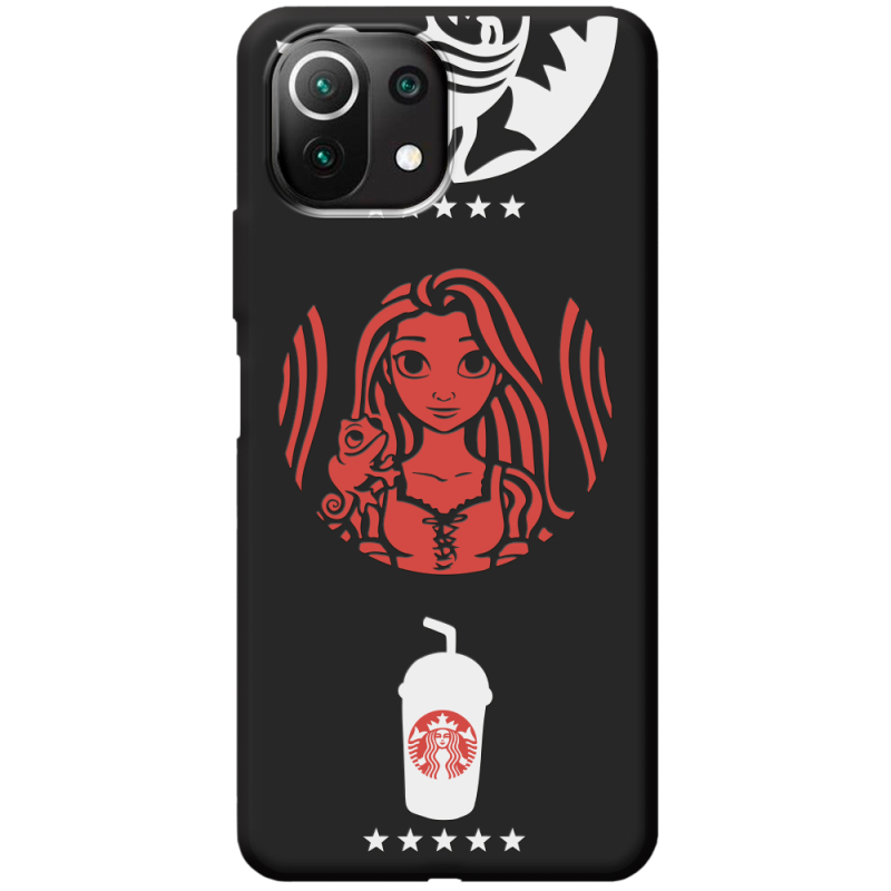 Черный чехол BoxFace Xiaomi Mi 11 Lite RedWhite Coffee