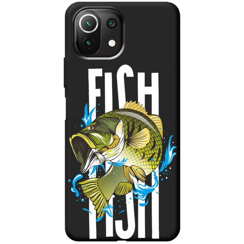 Черный чехол BoxFace Xiaomi Mi 11 Lite Fish