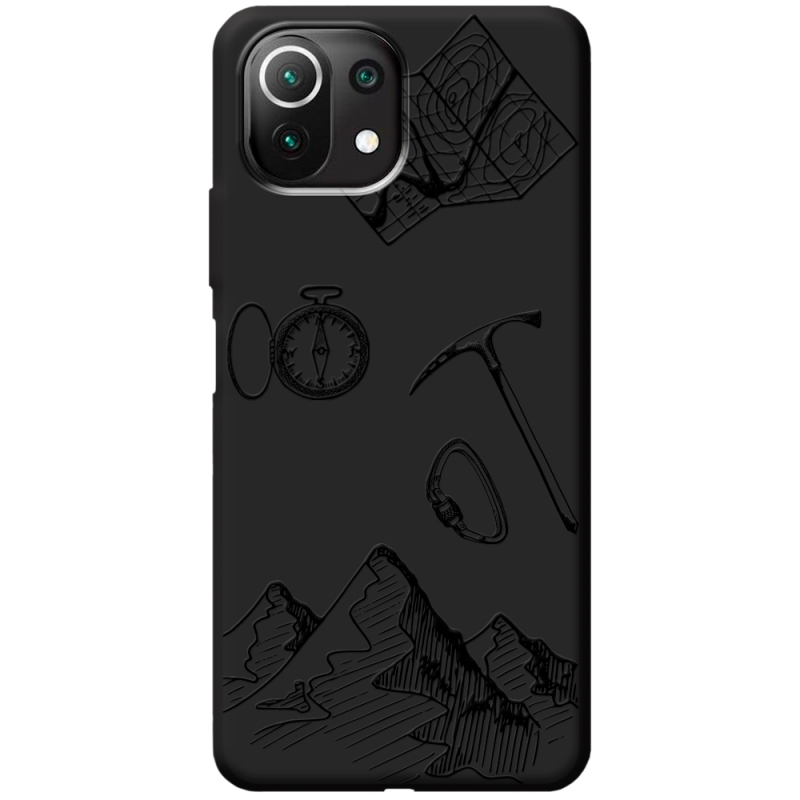 Черный чехол BoxFace Xiaomi Mi 11 Lite Mountains