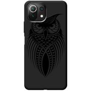 Черный чехол BoxFace Xiaomi Mi 11 Lite Owl