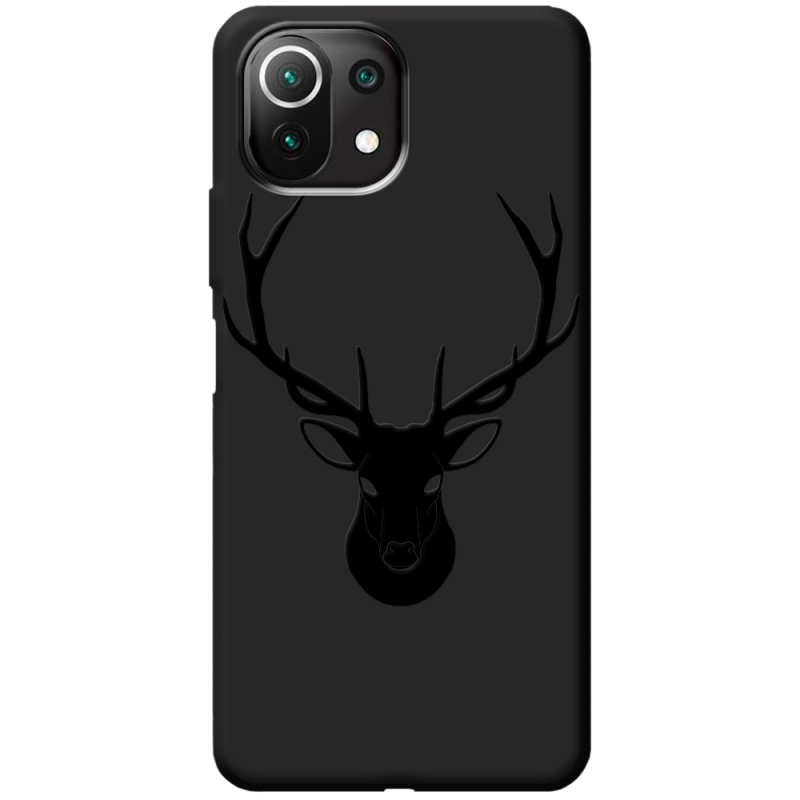 Черный чехол BoxFace Xiaomi Mi 11 Lite Deer