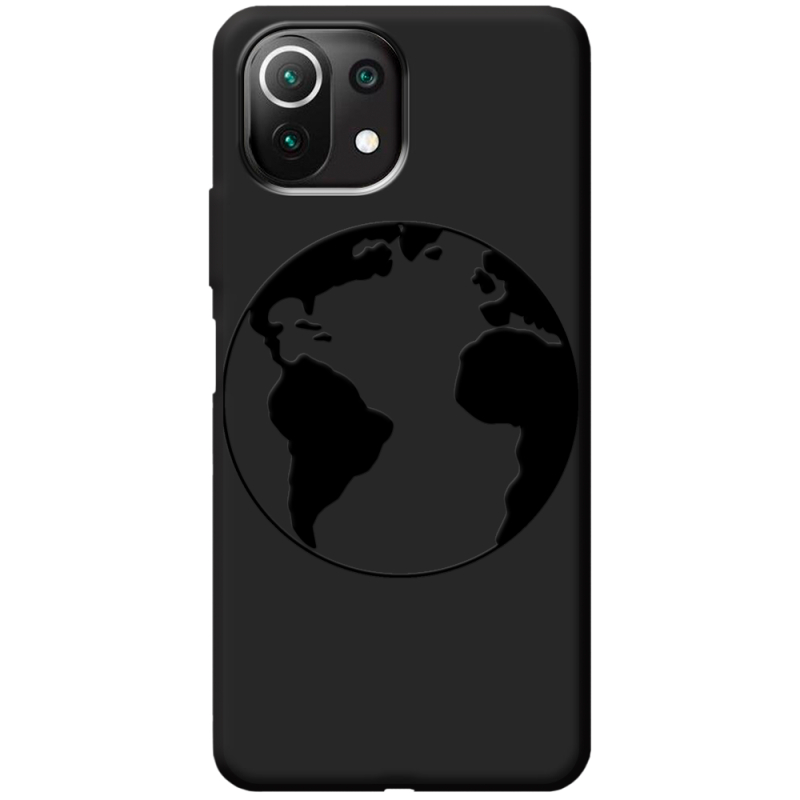 Черный чехол BoxFace Xiaomi Mi 11 Lite Earth