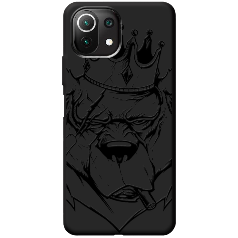 Черный чехол BoxFace Xiaomi Mi 11 Lite Bear King