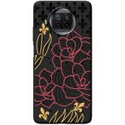 Черный чехол BoxFace Xiaomi Mi 10T Lite FranceFlowers