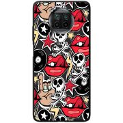 Черный чехол BoxFace Xiaomi Mi 10T Lite Rock Graffiti