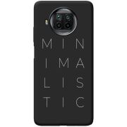Черный чехол BoxFace Xiaomi Mi 10T Lite Minimalistic