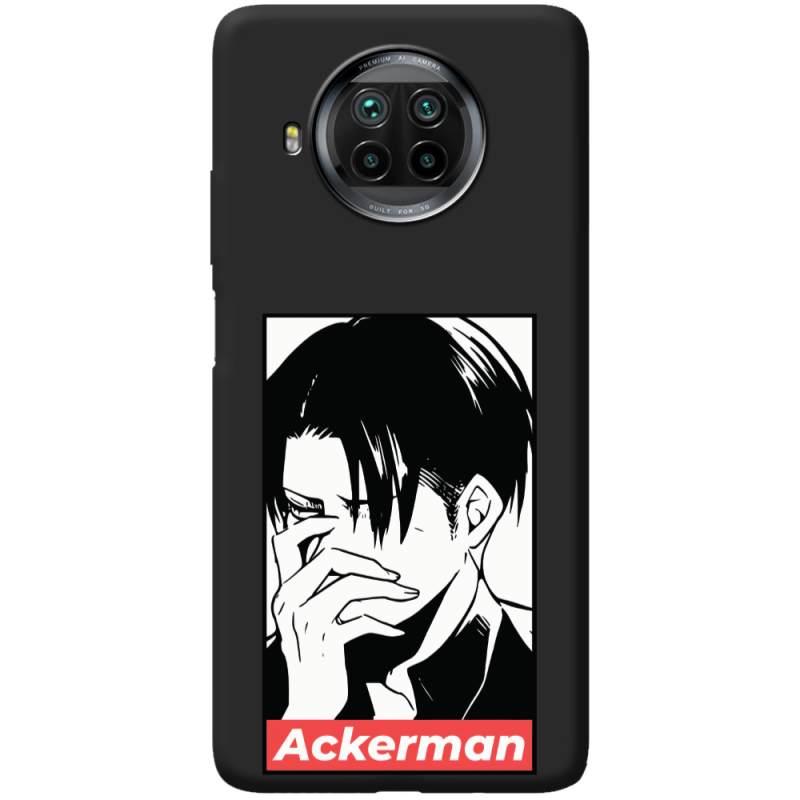Черный чехол BoxFace Xiaomi Mi 10T Lite Attack On Titan - Ackerman