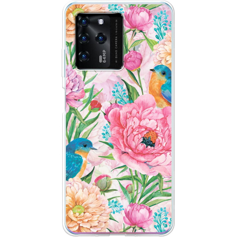 Чехол BoxFace ZTE Blade V30 Birds in Flowers