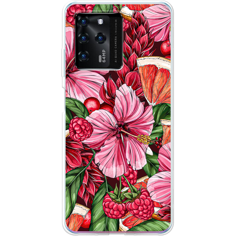 Чехол BoxFace ZTE Blade V30 Tropical Flowers