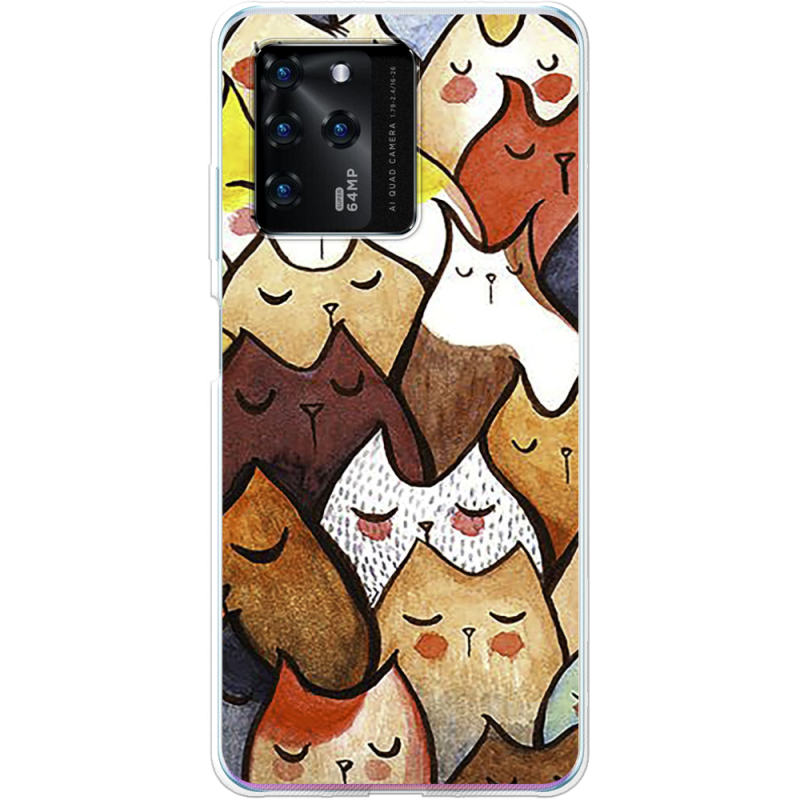 Чехол BoxFace ZTE Blade V30 Sleepy Cats