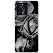 Чехол BoxFace ZTE Blade V30 Black and White Roses