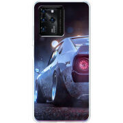 Чехол BoxFace ZTE Blade V30 Silver Car