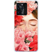 Чехол BoxFace ZTE Blade V30 Girl in Flowers