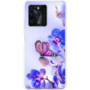 Чехол BoxFace ZTE Blade V30 Orchids and Butterflies