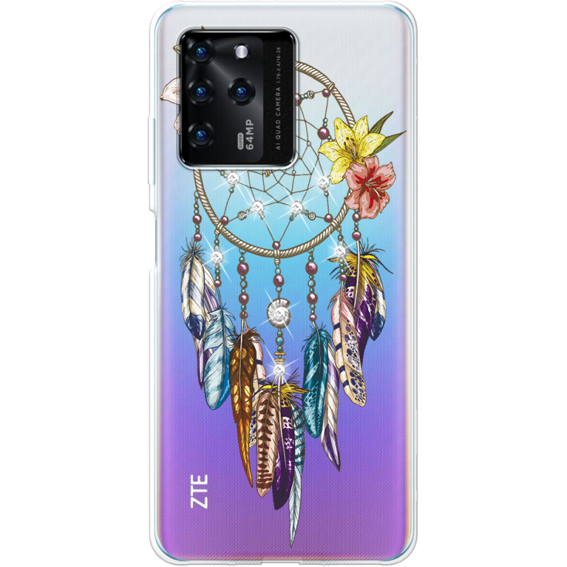 Чехол со стразами ZTE Blade V30 Dreamcatcher