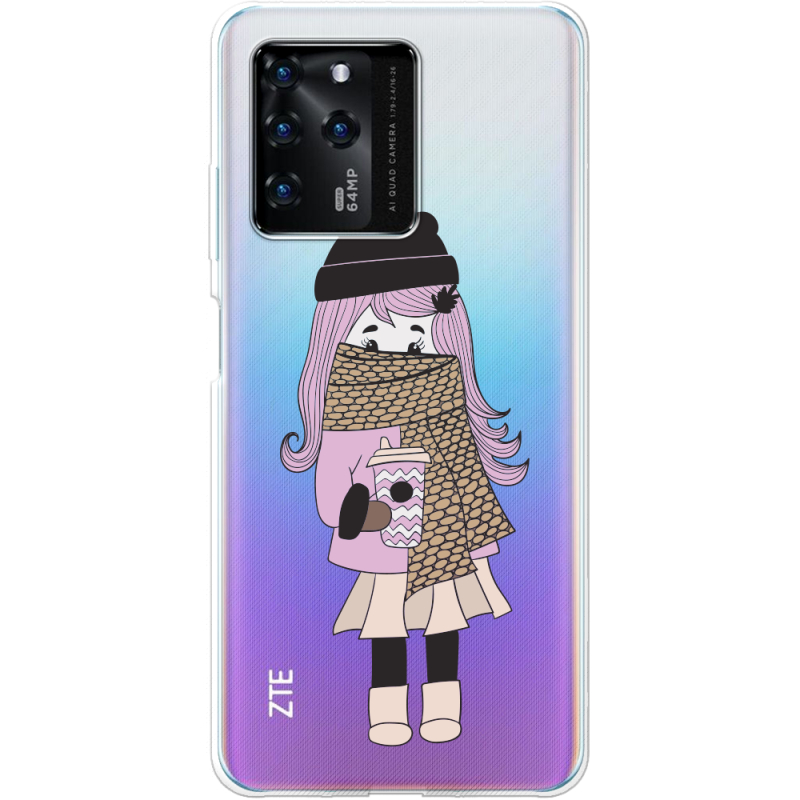 Прозрачный чехол BoxFace ZTE Blade V30 Winter Morning Girl