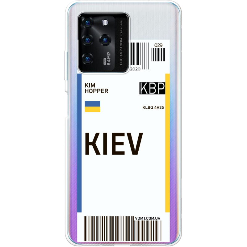 Прозрачный чехол BoxFace ZTE Blade V30 Ticket Kiev