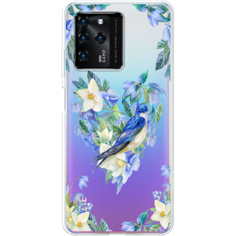 Прозрачный чехол BoxFace ZTE Blade V30 Spring Bird