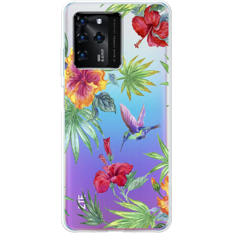 Прозрачный чехол BoxFace ZTE Blade V30 Tropical