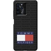 Черный чехол BoxFace ZTE Blade V30 Tommy Print