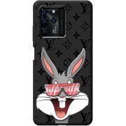 Черный чехол BoxFace ZTE Blade V30 looney bunny