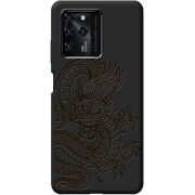 Черный чехол BoxFace ZTE Blade V30 Chinese Dragon