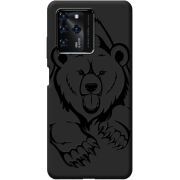 Черный чехол BoxFace ZTE Blade V30 Grizzly Bear