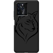 Черный чехол BoxFace ZTE Blade V30 Wolf