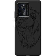 Черный чехол BoxFace ZTE Blade V30 Lion