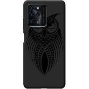 Черный чехол BoxFace ZTE Blade V30 Owl