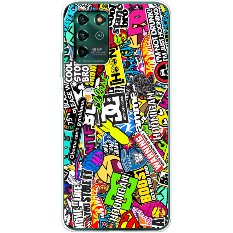 Чехол BoxFace ZTE Blade V30 Vita Multicolored Inscriptions