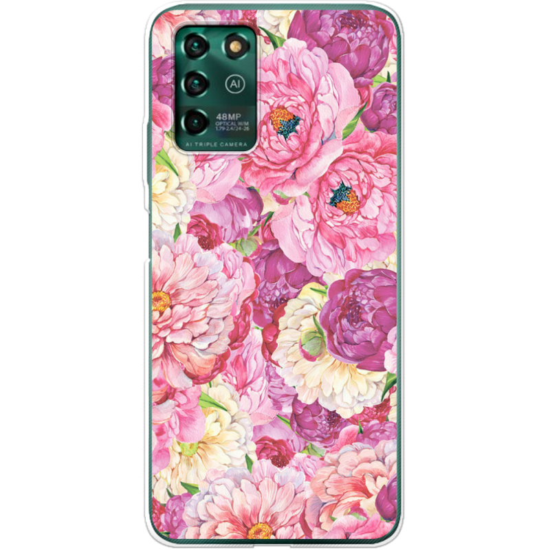 Чехол BoxFace ZTE Blade V30 Vita Pink Peonies