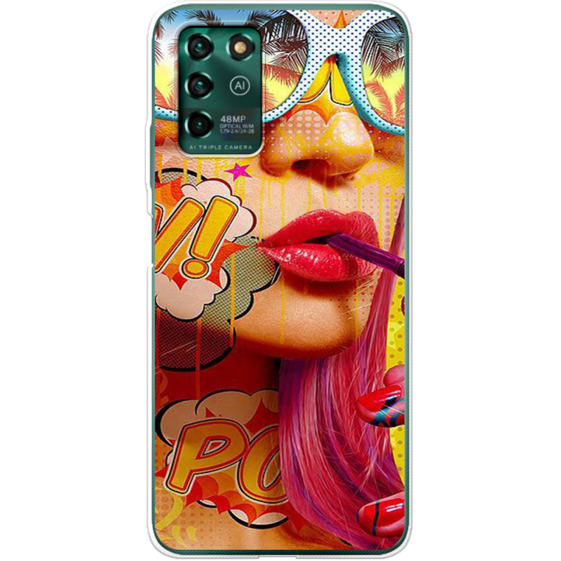 Чехол BoxFace ZTE Blade V30 Vita Yellow Girl Pop Art