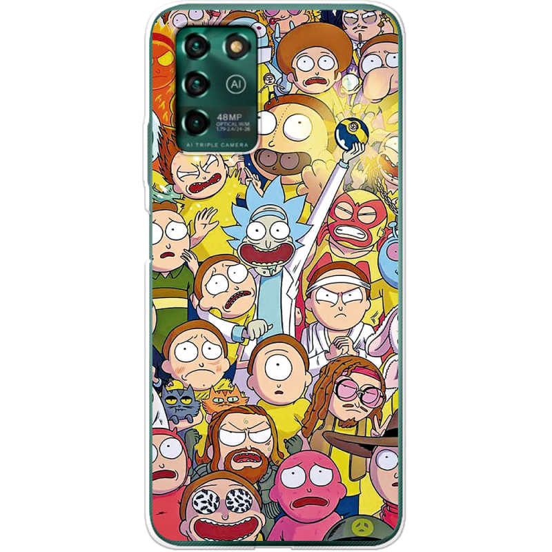 Чехол BoxFace ZTE Blade V30 Vita Rick and Morty