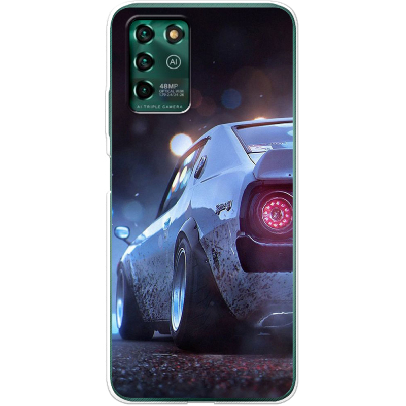 Чехол BoxFace ZTE Blade V30 Vita Silver Car