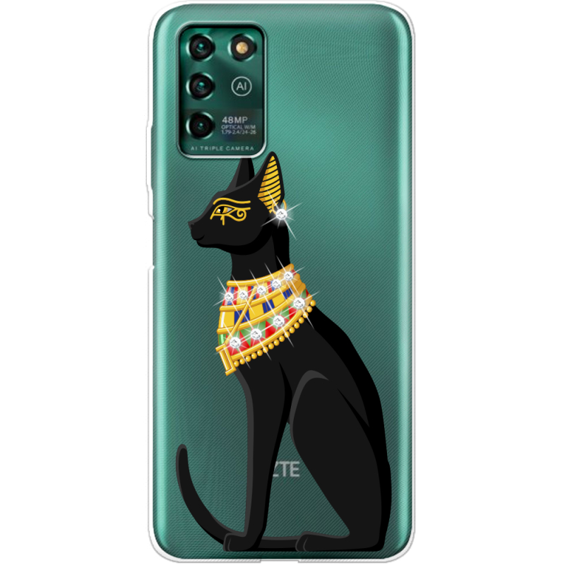 Чехол со стразами ZTE Blade V30 Vita Egipet Cat