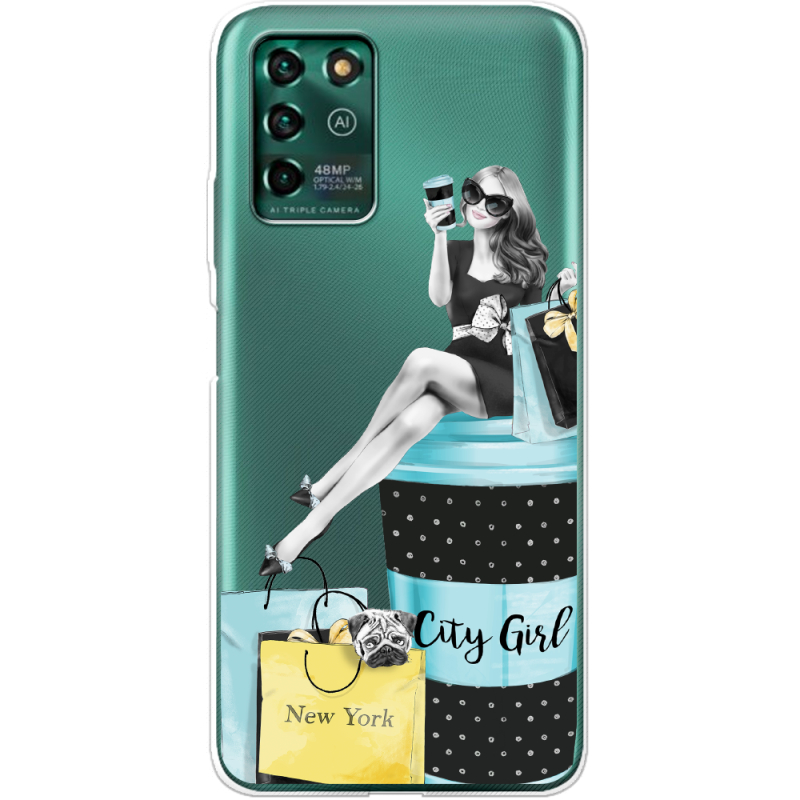 Прозрачный чехол BoxFace ZTE Blade V30 Vita City Girl